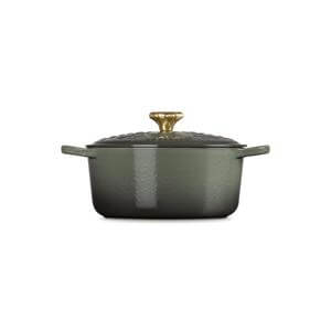 Le Creuset Signature Cast Iron Holly Round Casserole 24cm Thyme